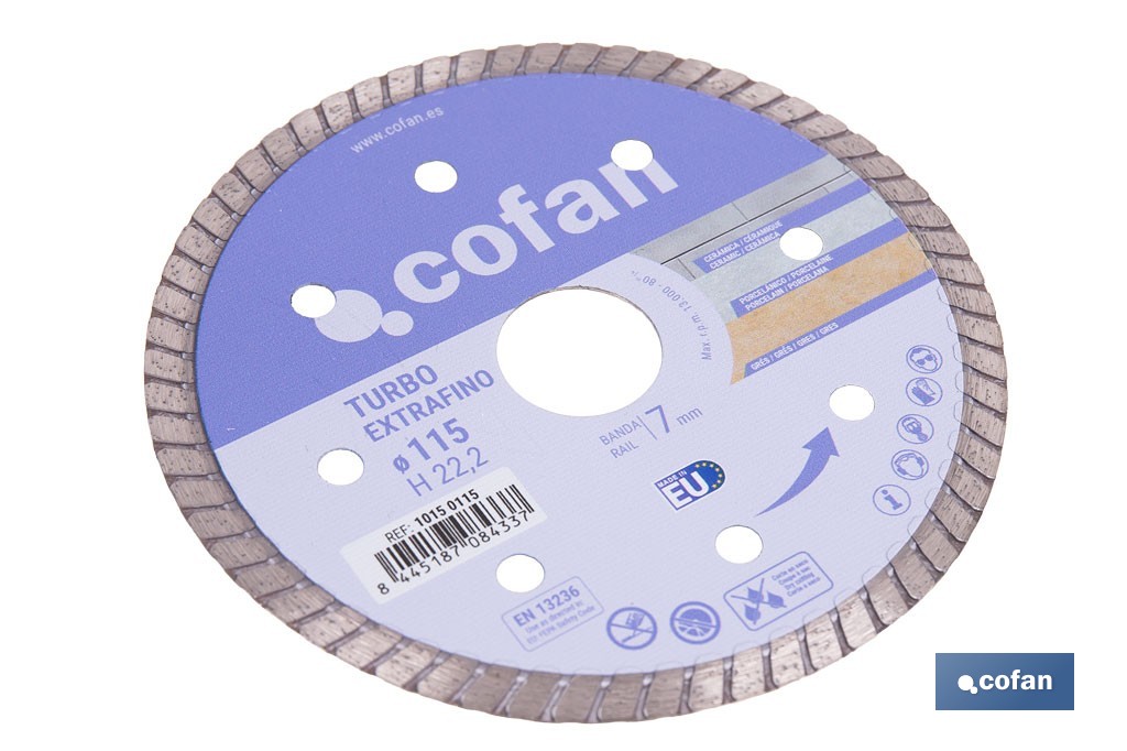 Diamon discs "Extra thin" special for porcellanic material - Cofan