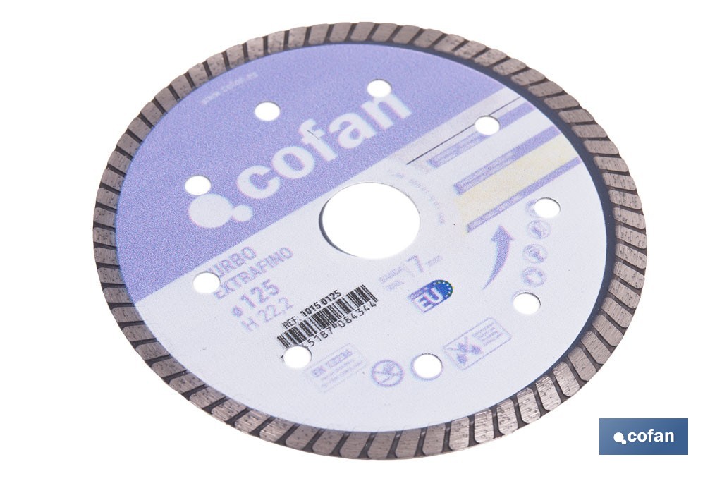 Diamon discs "Extra thin" special for porcellanic material - Cofan