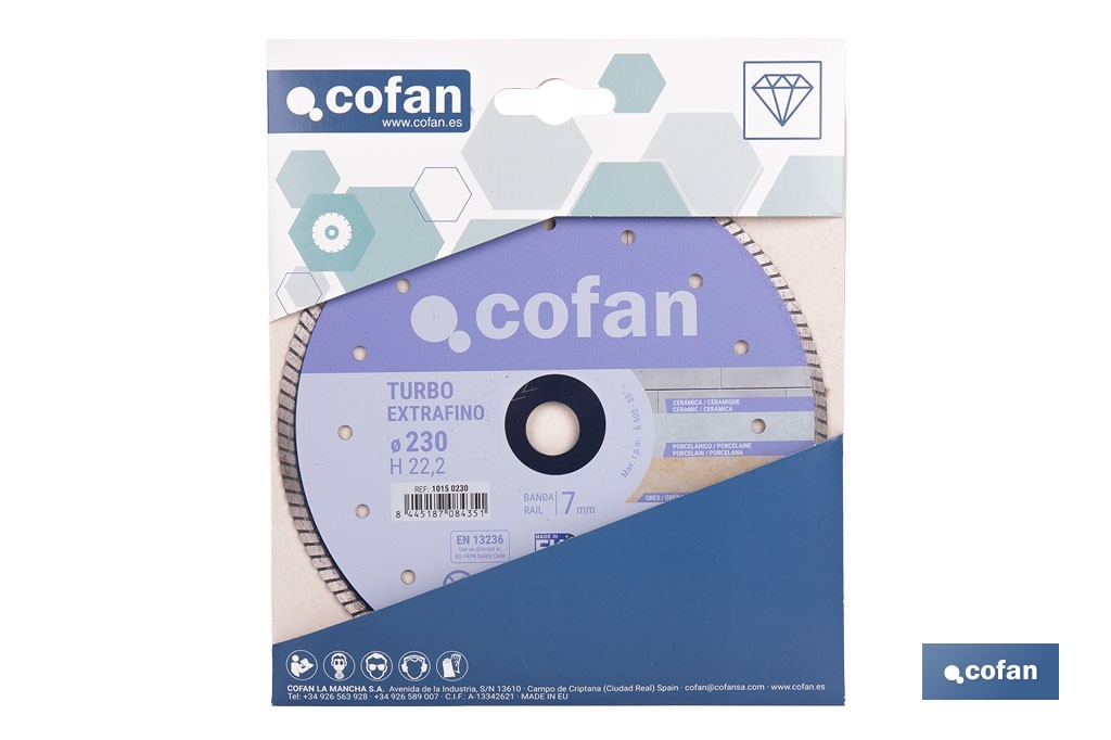Diamon discs "Extra thin" special for porcellanic material - Cofan