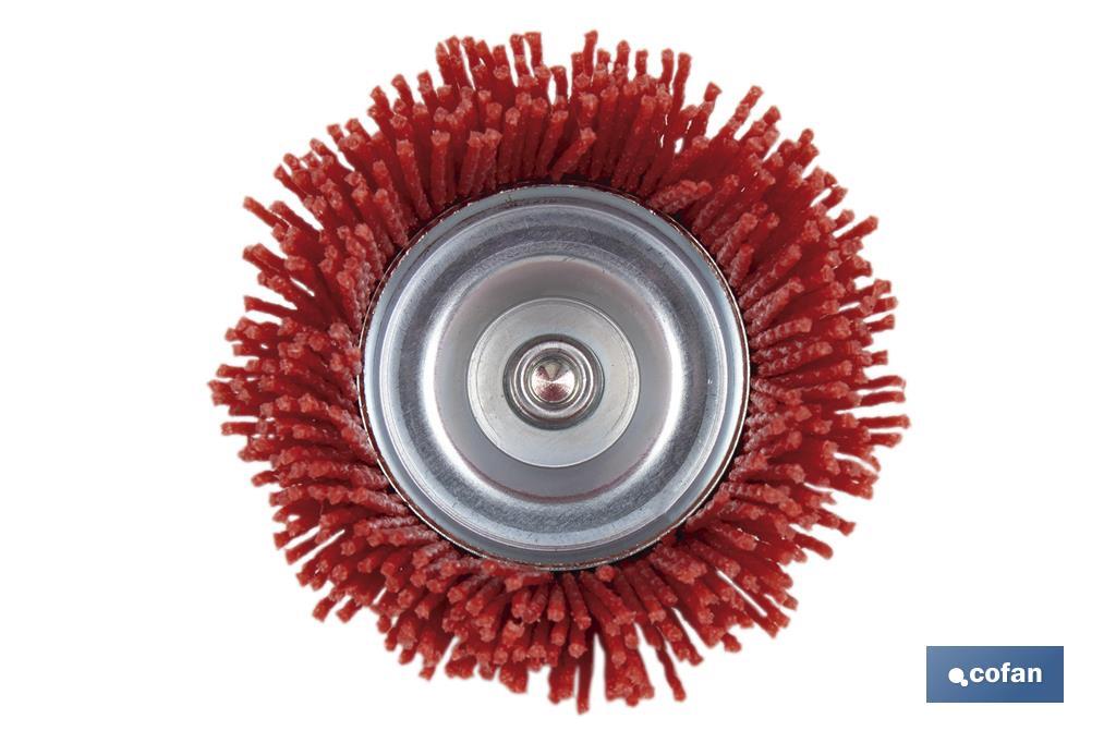 Nylon cup brush | With nylon filaments | Available in different sizes | Suitable for polishing, grinding, removing rust, etc. - Cofan