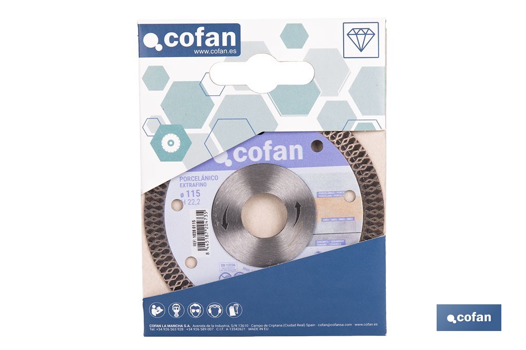 Diamond disc Reinforced Porcelain - Cofan