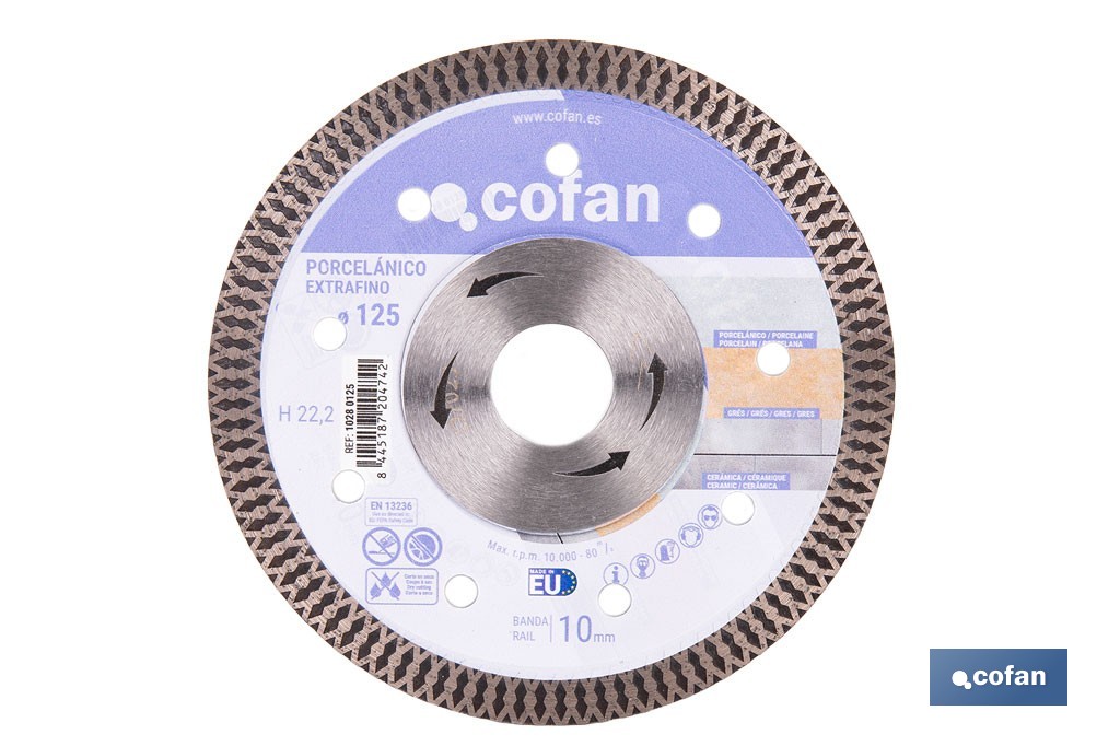 Diamond disc Reinforced Porcelain - Cofan