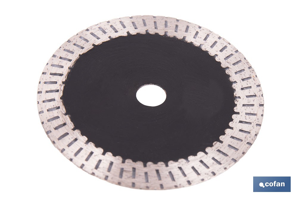 Disco de diamante porcelánico Ø76 mm | Corte en seco de gres, cerámica y azulejos | Compatible con mini amoladora Cofan - Cofan