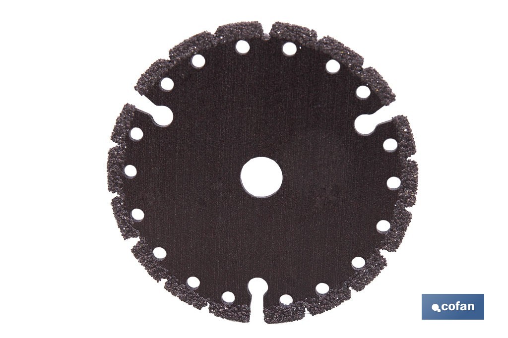 Disco de diamante multimaterial Ø76 mm | Corte en seco de múltiples materiales | Compatible con mini amoladora Cofan - Cofan