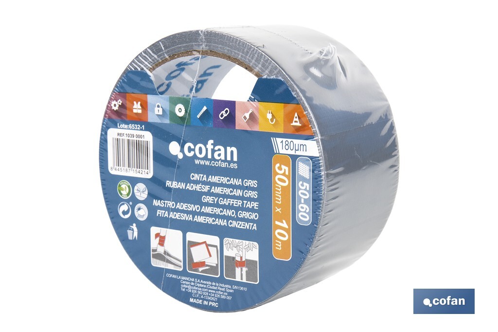 Fita Americana Cinzenta - Cofan