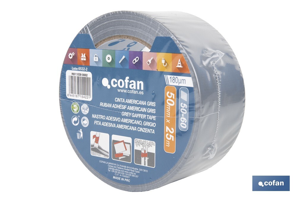 Fita Americana Cinzenta - Cofan