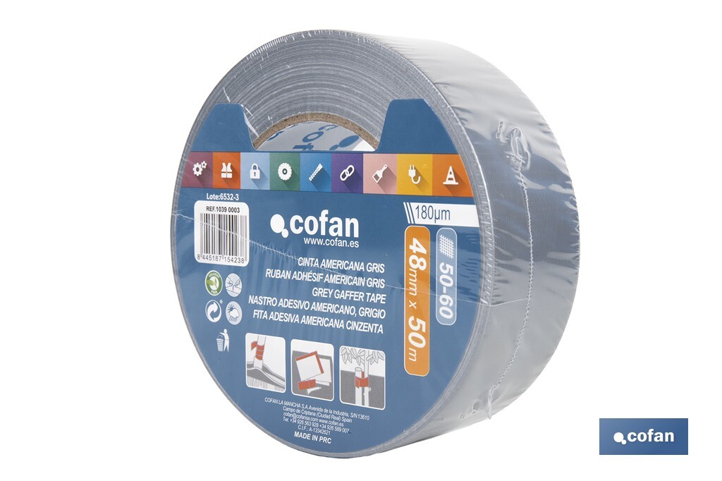 Fita Americana Cinzenta - Cofan