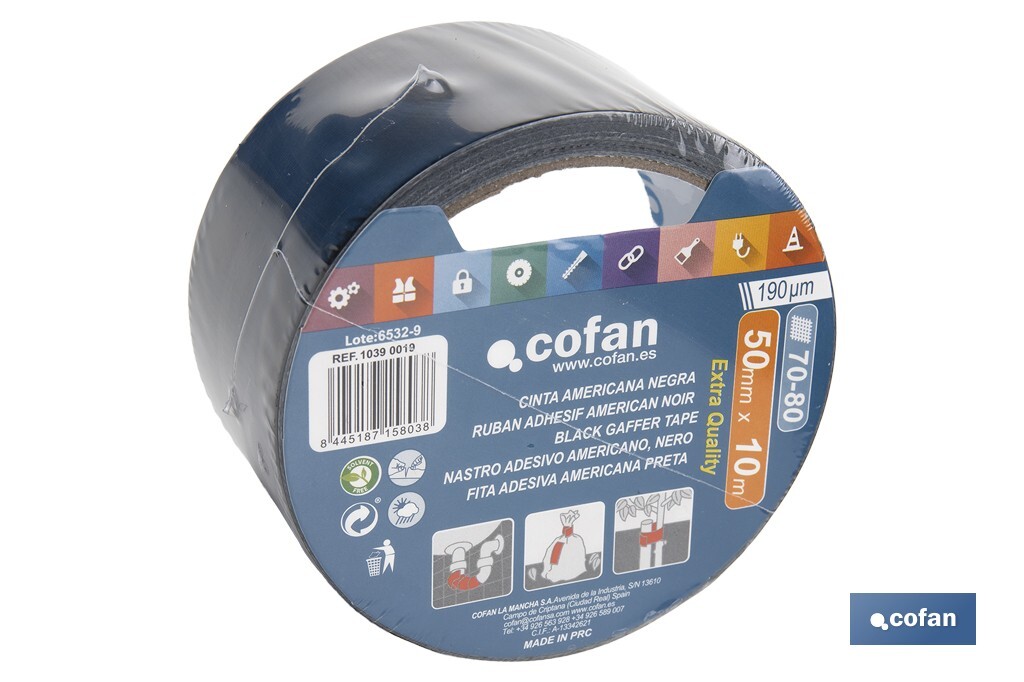 Fita Americana Preta - Cofan
