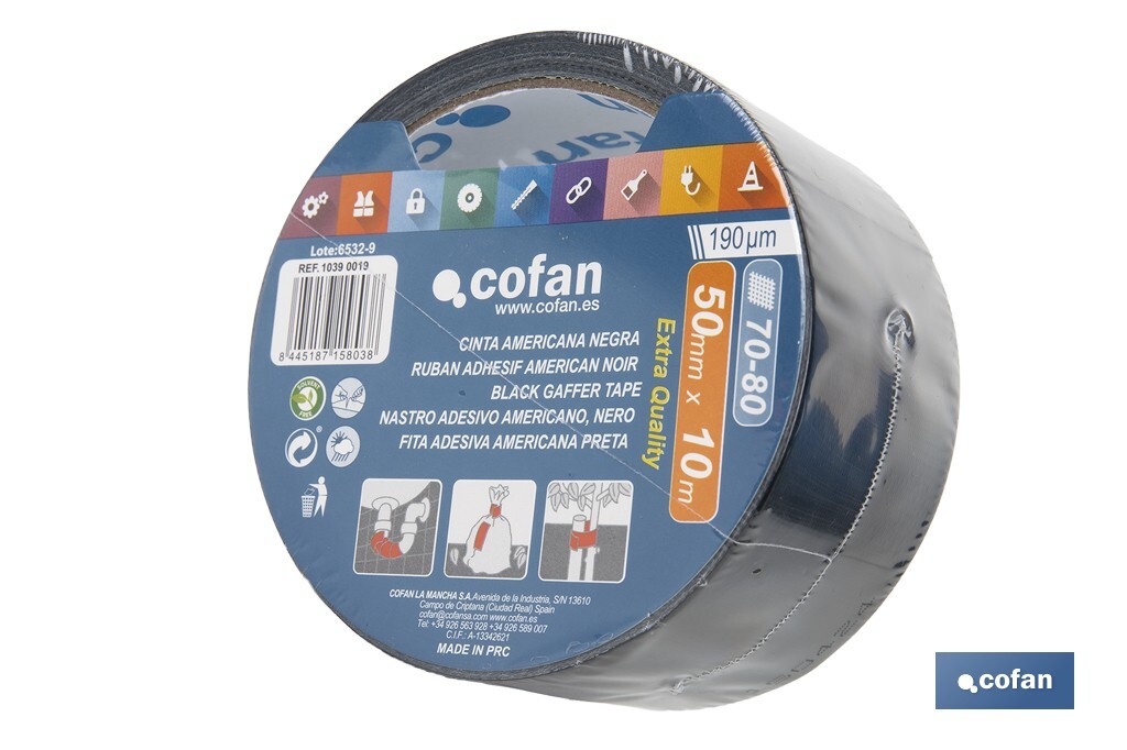 Fita Americana Preta - Cofan