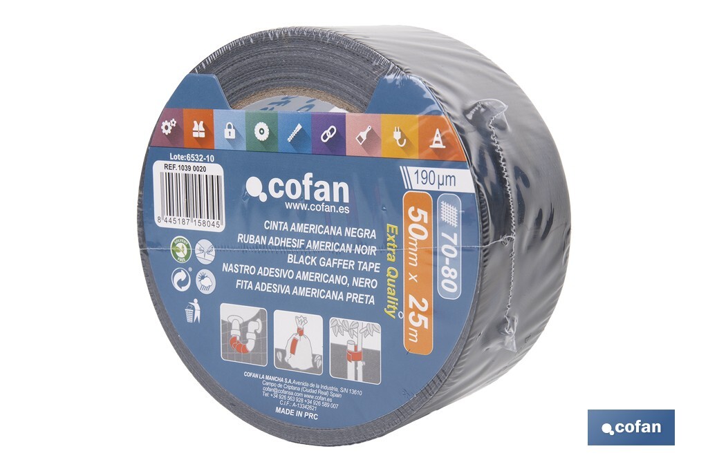 Fita Americana Preta - Cofan