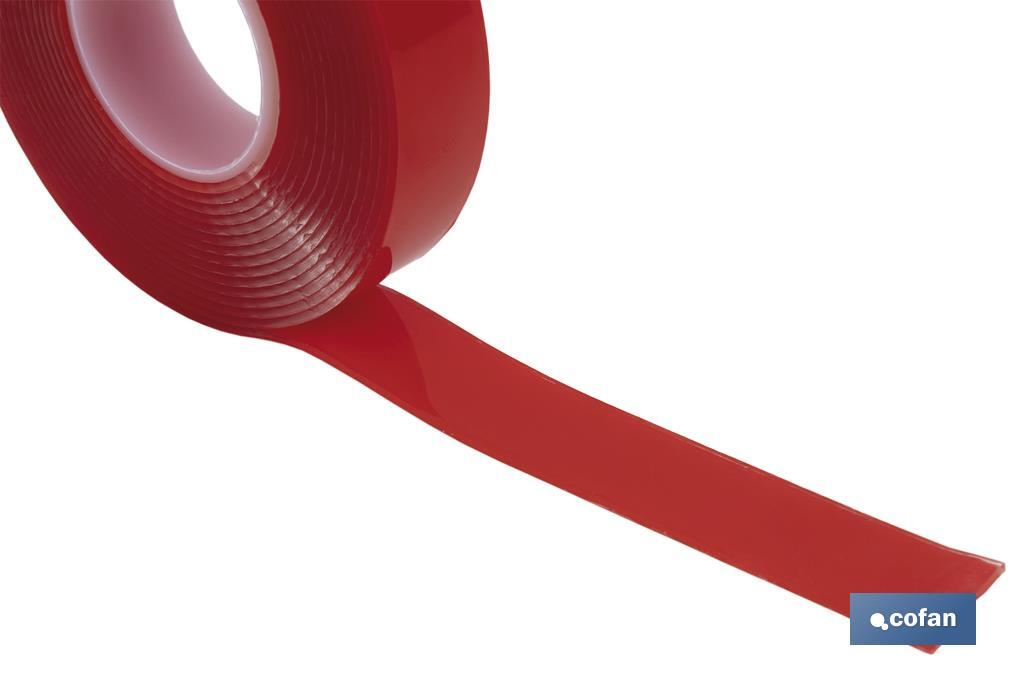 Heavy-duty double-sided tape  Available with three different