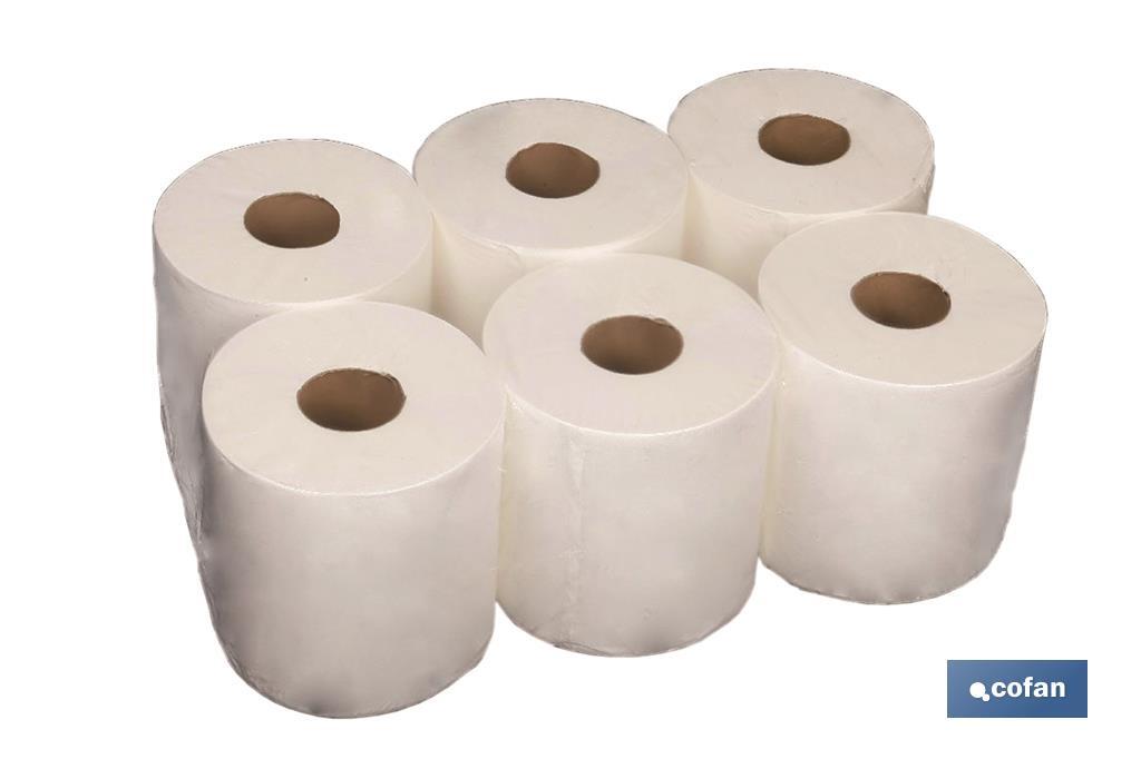 Papel Secamanos Reciclado (6 Rollos) - Cofan