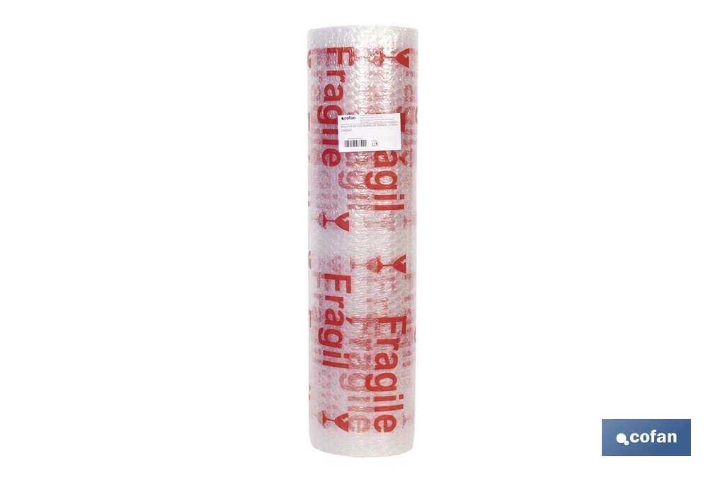 Rollo de plástico de burbuja | Ideal para mudanzas, embalajes y envíos | 40 g/m2 | Dos medidas diferentes| Protección para objetos delicados - Cofan