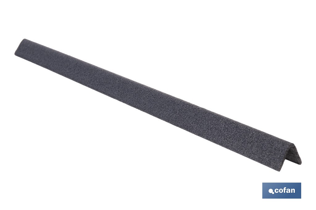 L-shaped foam edge protector | Material: polyethylene | Length: 1 m | Colour: grey | Edge protection - Cofan