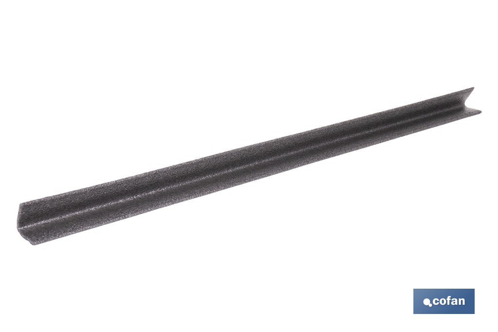 L-shaped foam edge protector | Material: polyethylene | Length: 1 m | Colour: grey | Edge protection - Cofan