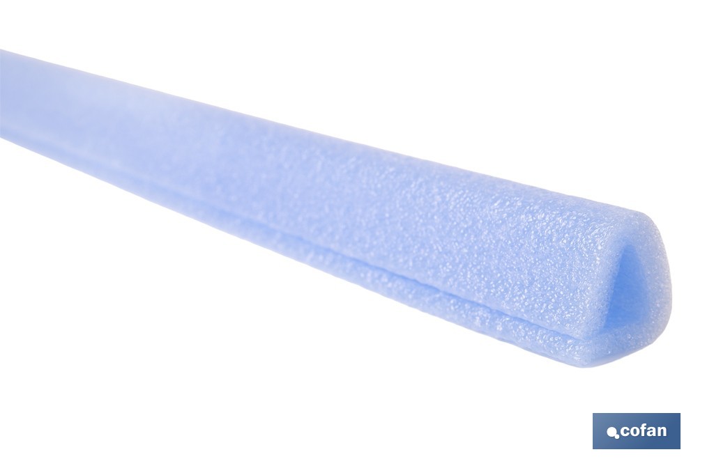 U-shaped foam edge protector | Material: polyethylene | Length: 1 m | Colour: grey | Edge protection | Available in different sizes - Cofan