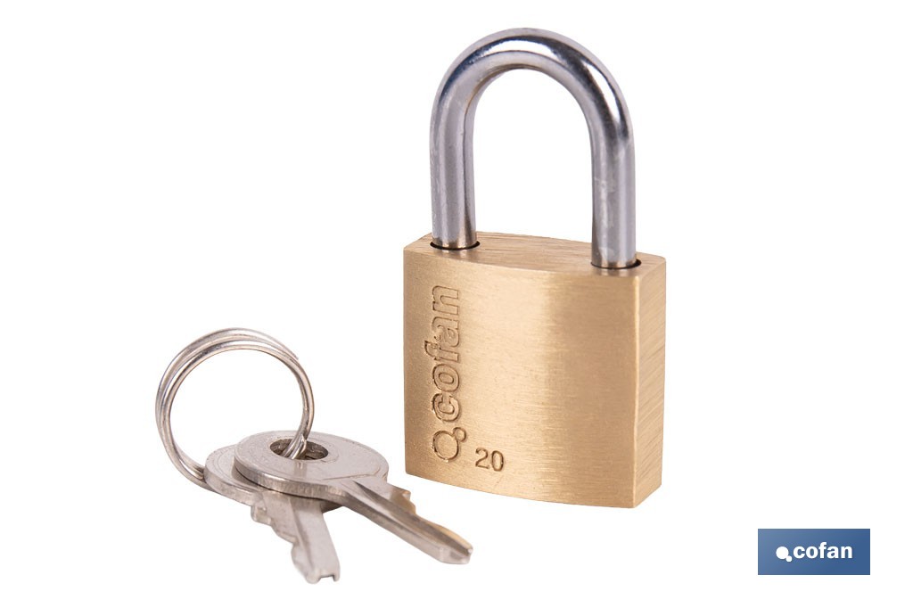 Quality Plus Brass Padlock - Cofan
