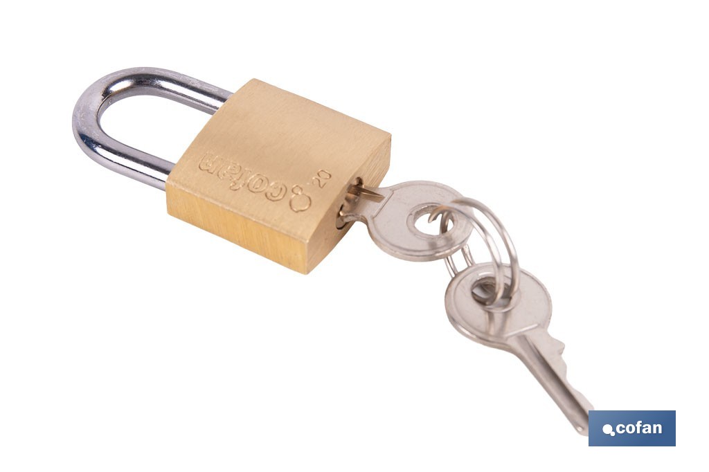 Quality Plus Brass Padlock - Cofan