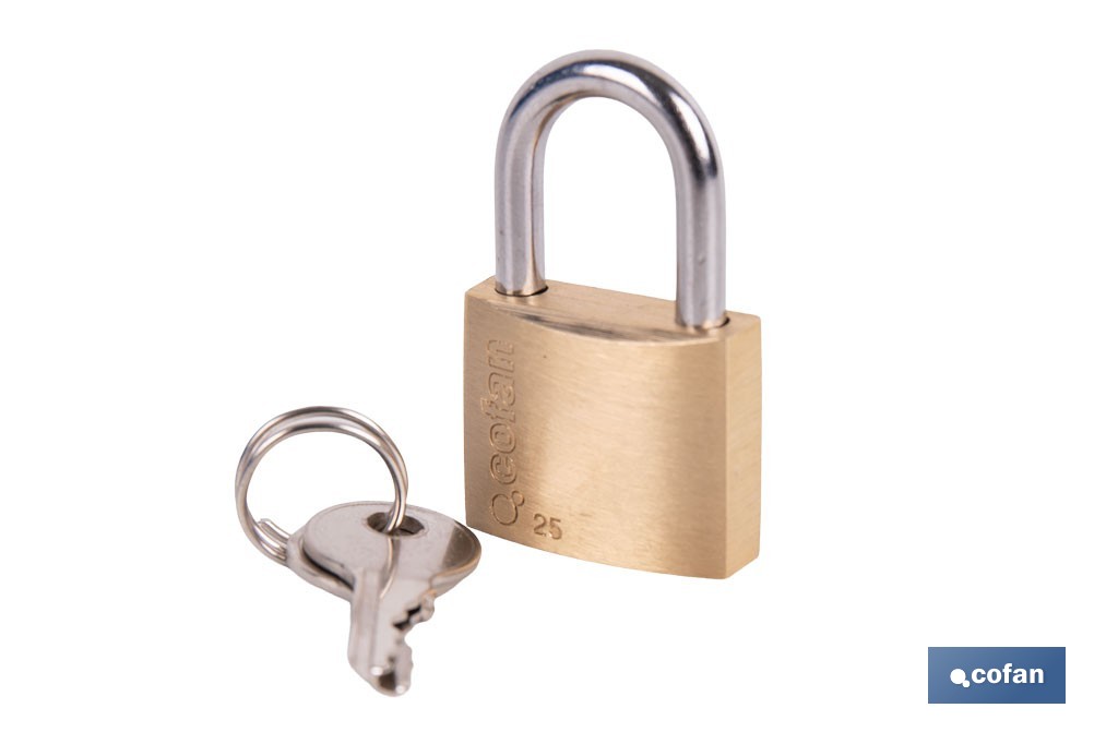 Quality Plus Brass Padlock - Cofan