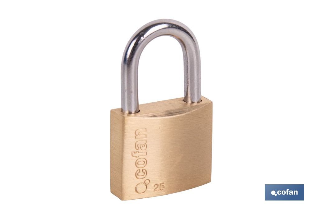 Quality Plus Brass Padlock - Cofan