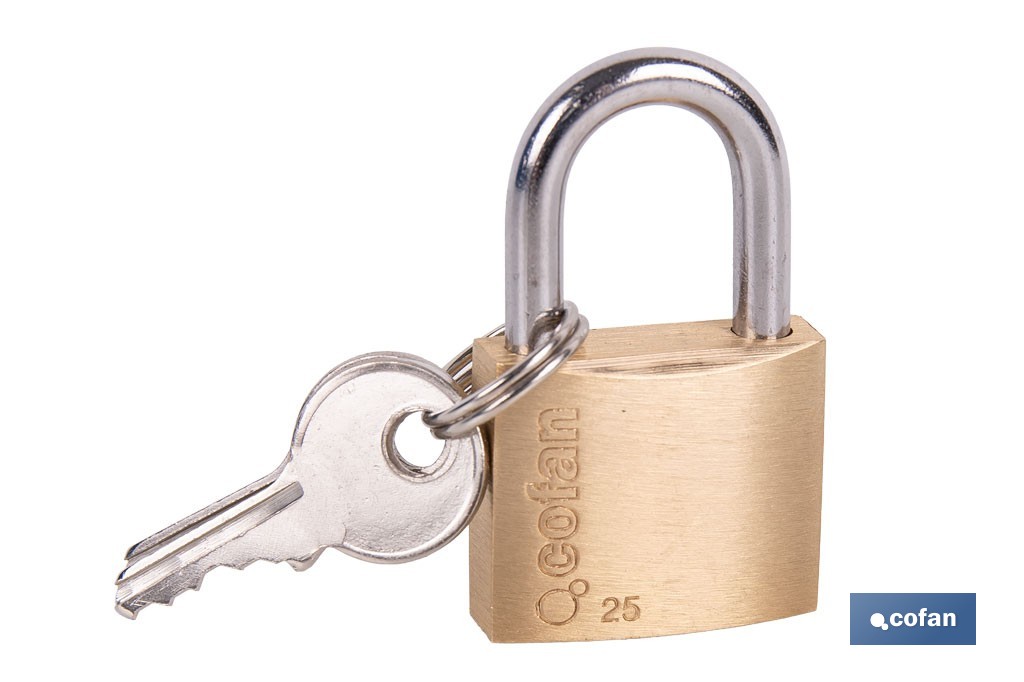 Quality Plus Brass Padlock - Cofan