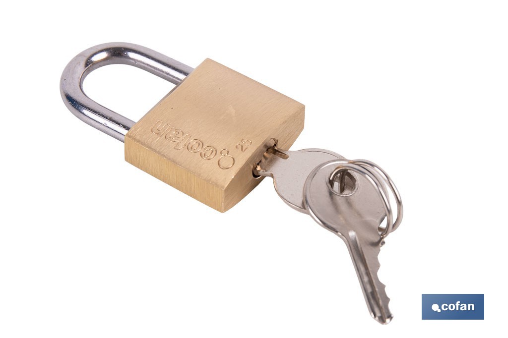 Quality Plus Brass Padlock - Cofan
