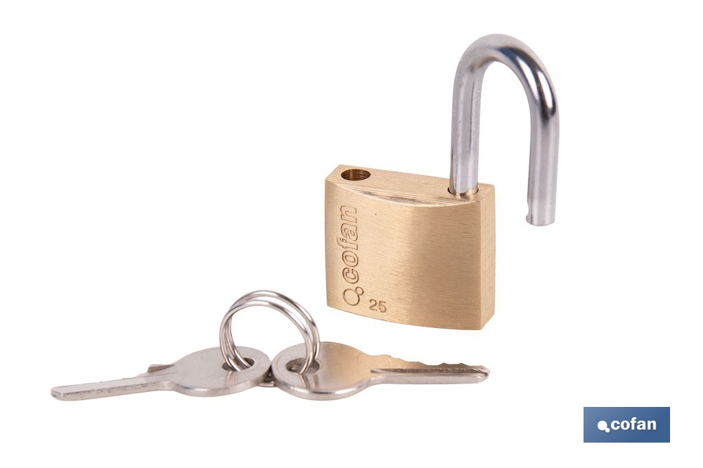 Quality Plus Brass Padlock - Cofan
