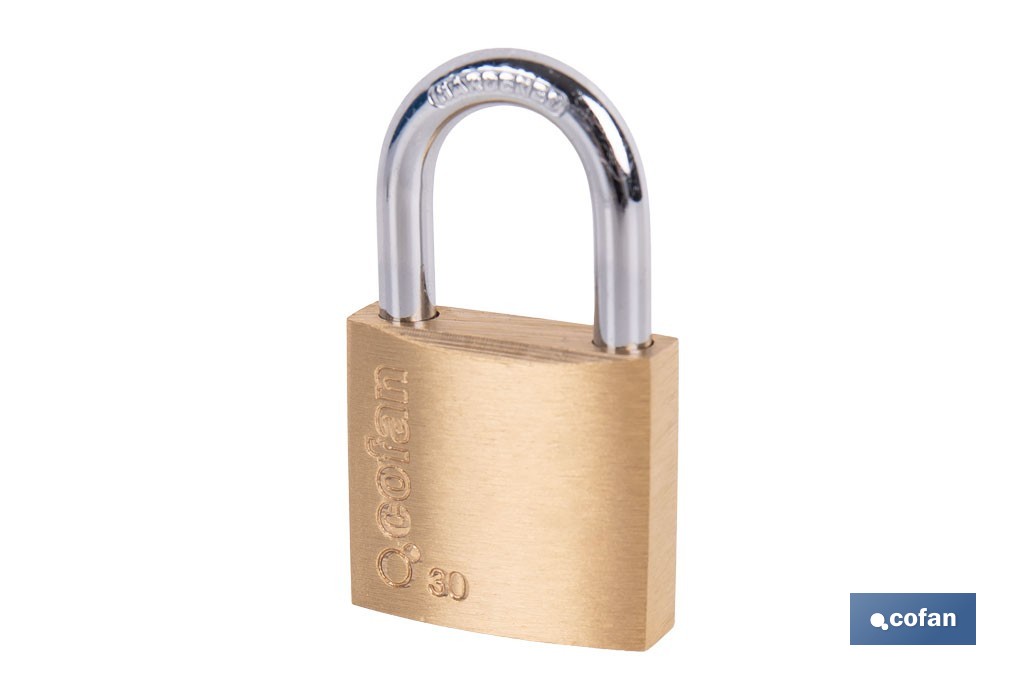 Quality Plus Brass Padlock - Cofan
