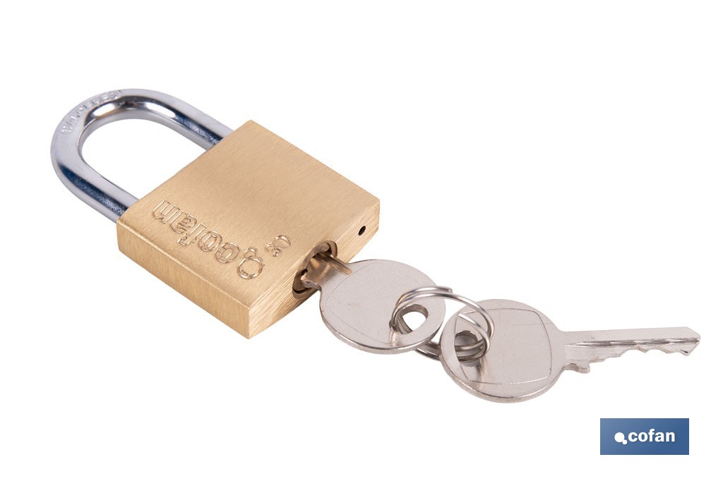 Quality Plus Brass Padlock - Cofan