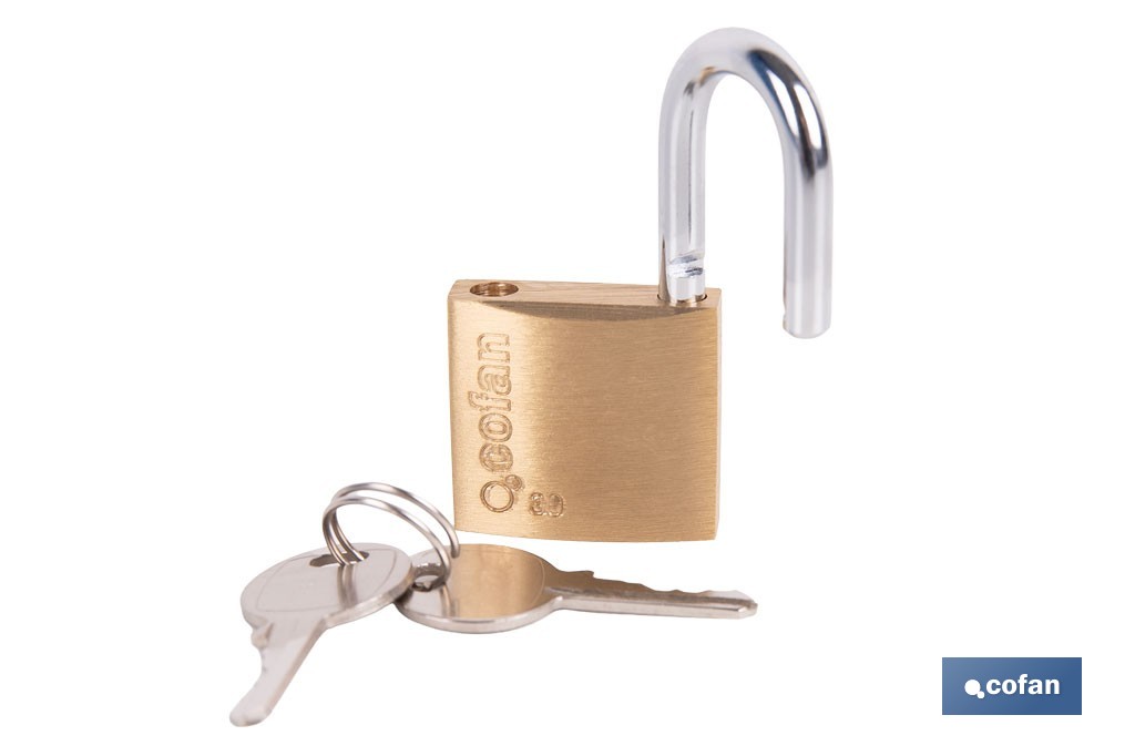 Quality Plus Brass Padlock - Cofan