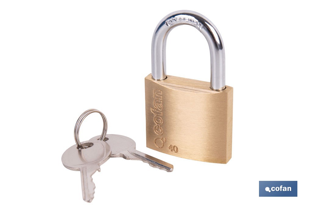 Quality Plus Brass Padlock - Cofan