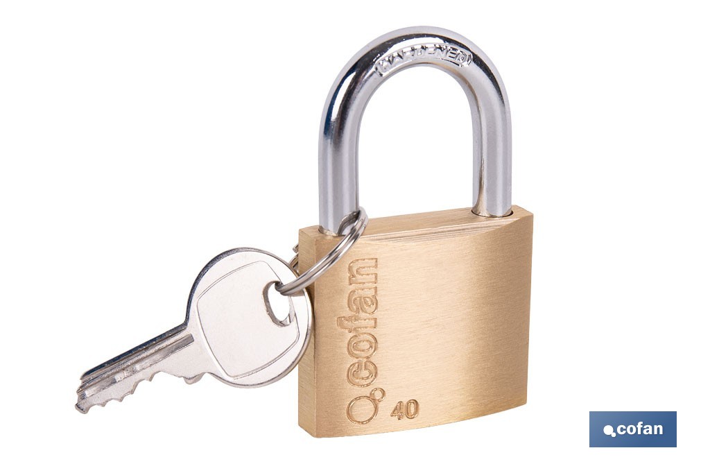 Quality Plus Brass Padlock - Cofan