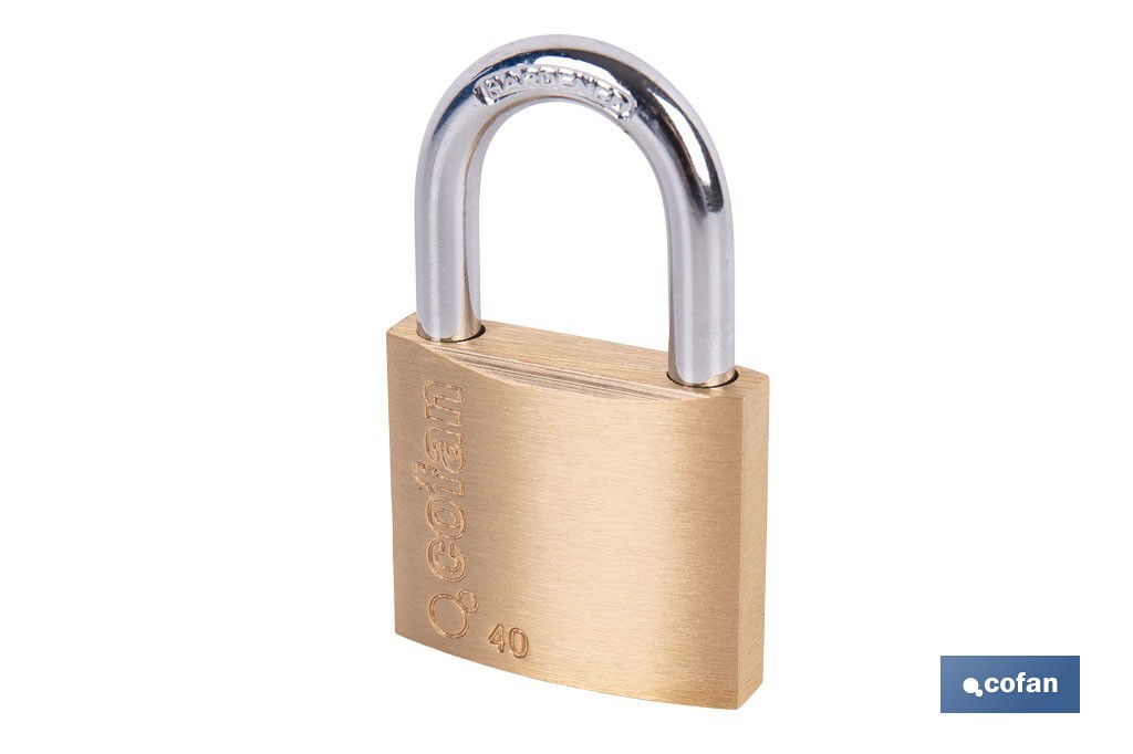 Quality Plus Brass Padlock - Cofan