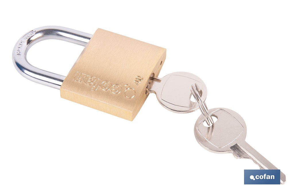 Quality Plus Brass Padlock - Cofan