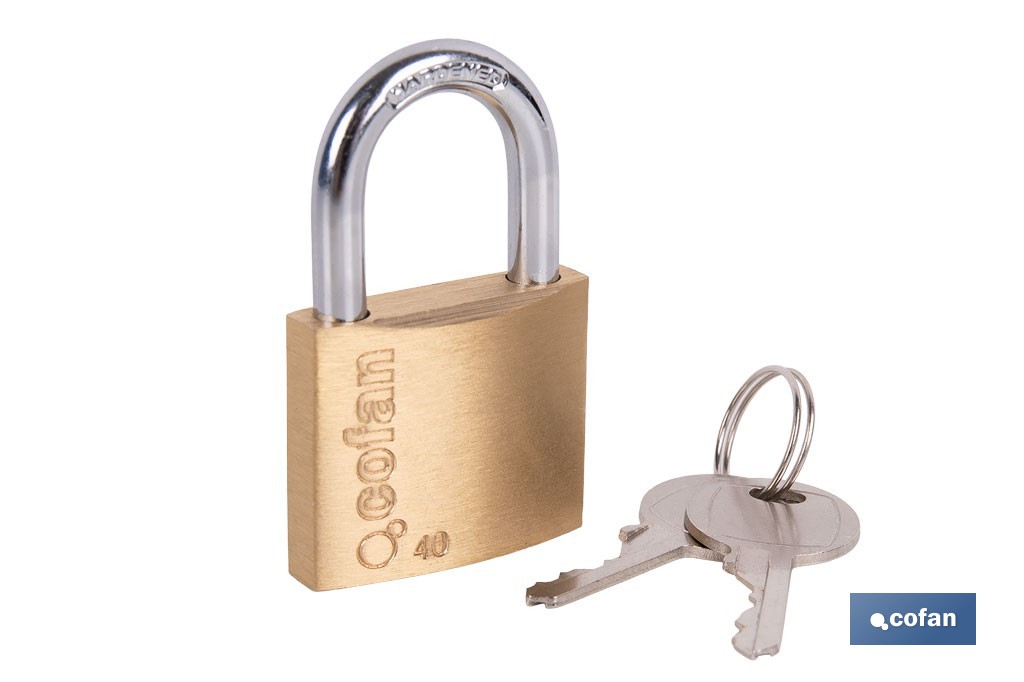 Quality Plus Brass Padlock - Cofan