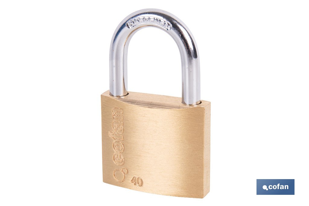 Quality Plus Brass Padlock - Cofan