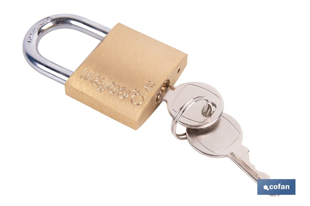 Quality Plus Brass Padlock - Cofan