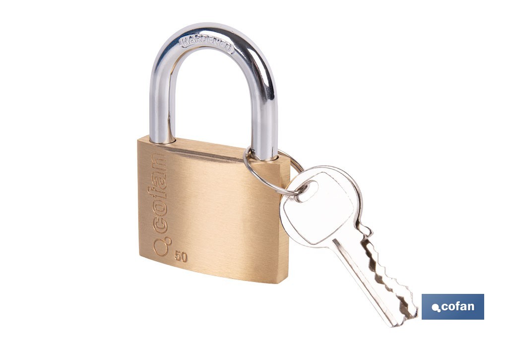 Quality Plus Brass Padlock - Cofan