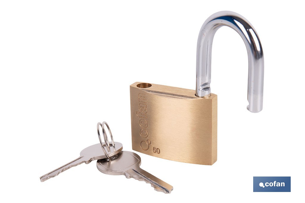Quality Plus Brass Padlock - Cofan