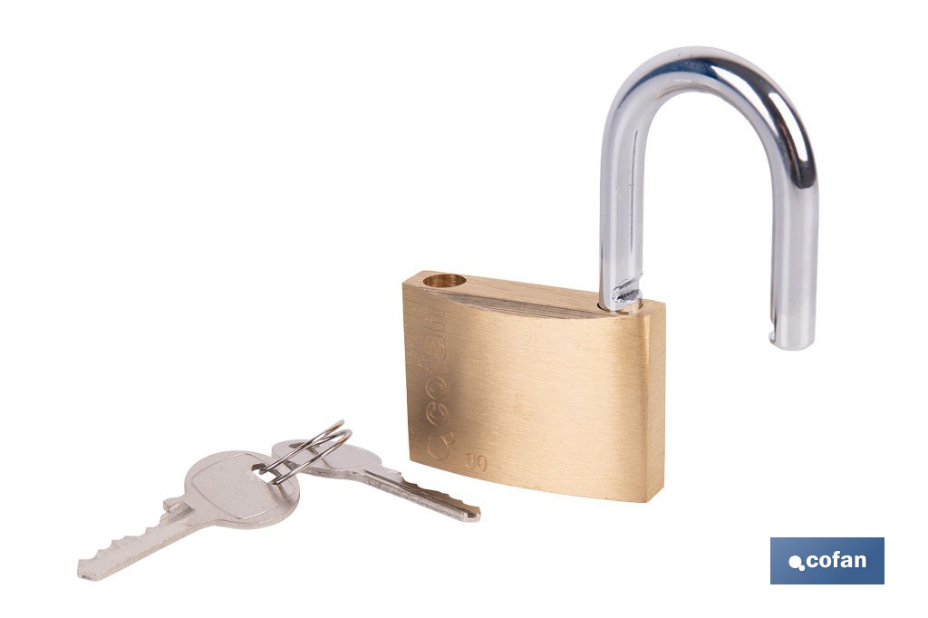 Quality Plus Brass Padlock - Cofan
