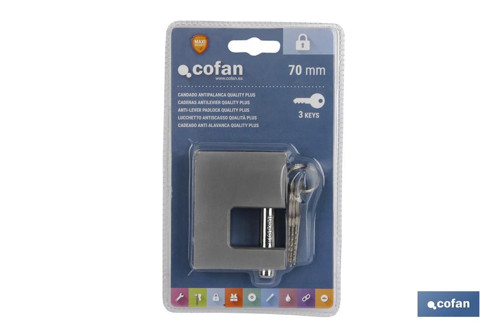 Cadenas antilevier Quality Plus - Cofan