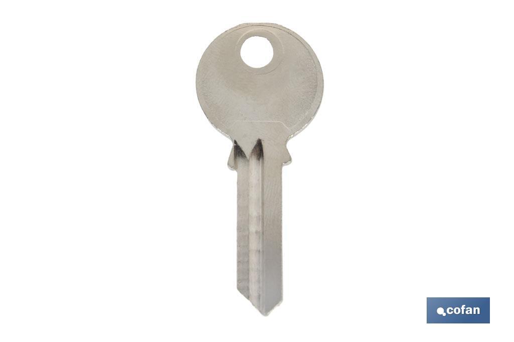 Llave en bruto para candado antipalanca Quality Plus Cofan 70-90 mm - Cofan