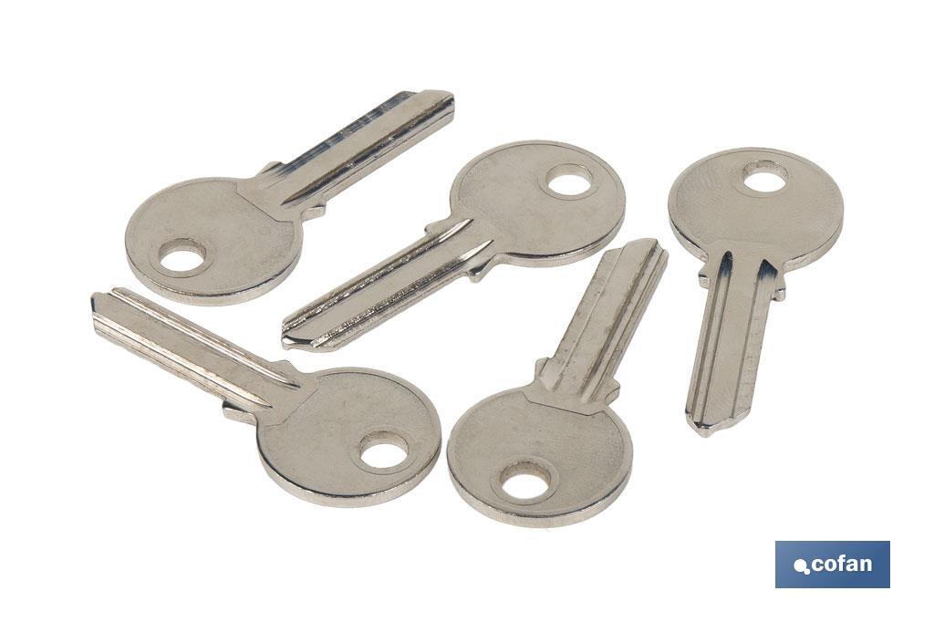 Llave en bruto para candado antipalanca Quality Plus Cofan 70-90 mm - Cofan