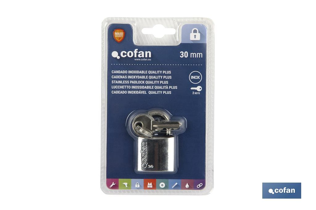 Cadenas inoxidable Quality Plus - Cofan