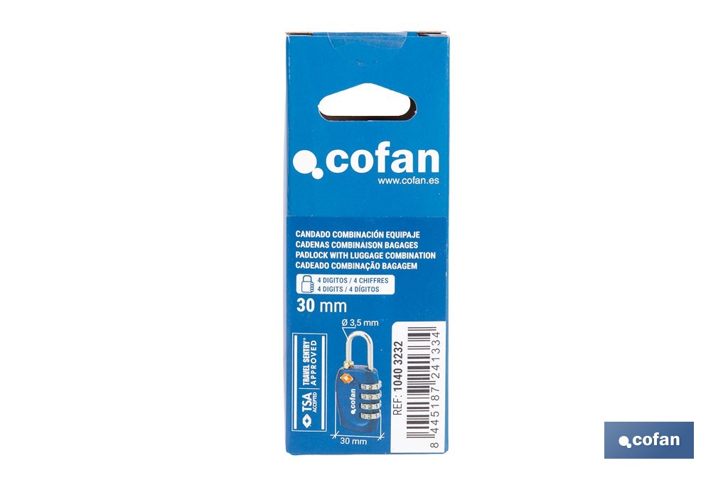 Candados Combinación Equipaje - Cofan