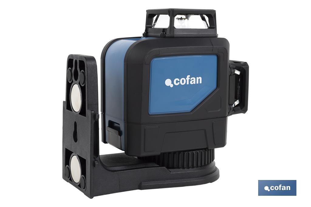 Self-levelling laser level | Working range: 30m | Cross-line laser | 360° levelling - Cofan