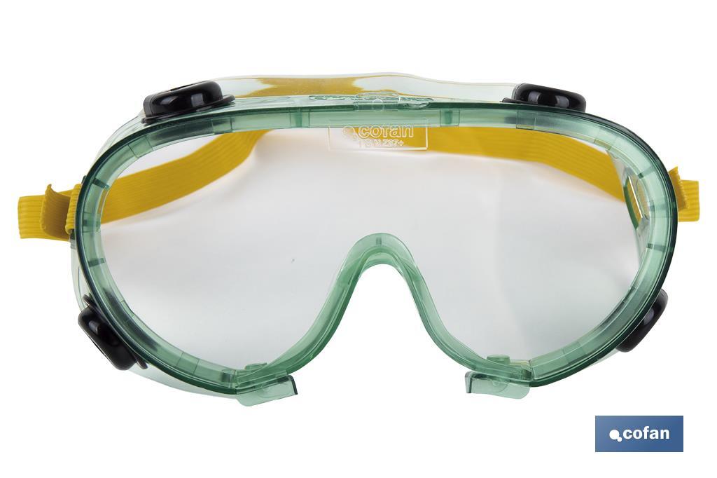 Lunettes de protection antibuée | Confortables et légères | Réglage avec élastique - Cofan