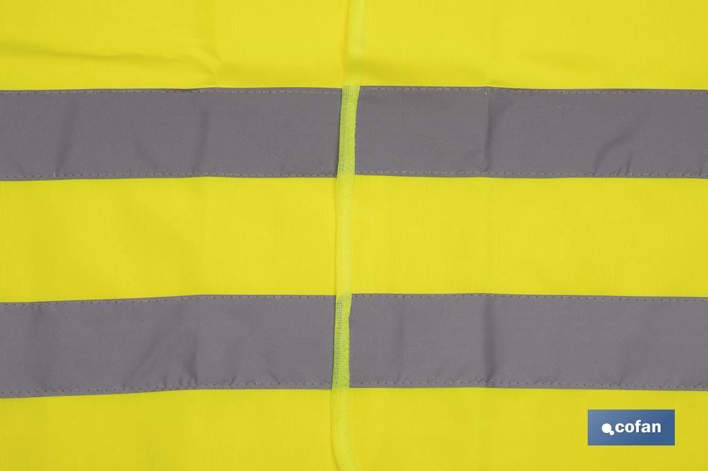 Gilet réfléchissant | Couleur jaune | Taille enfants | EN ISO 20471 | Catégorie III - Cofan