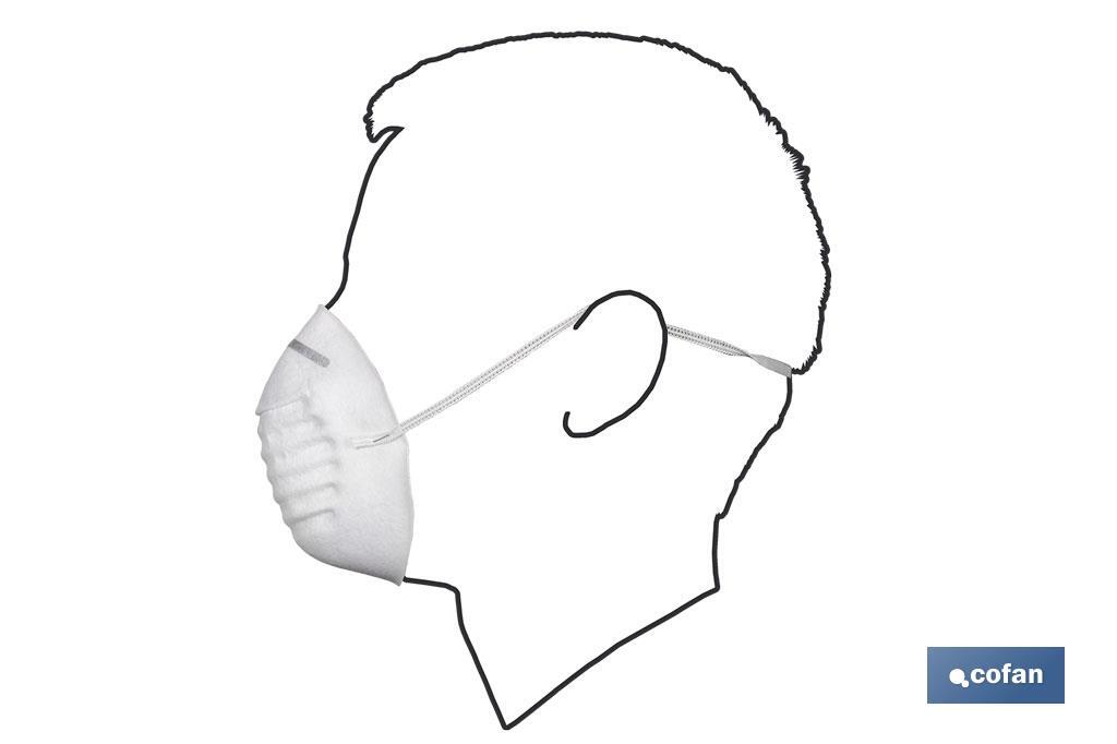 Hygienic face masks | Polypropylene | Protect against dust and non-toxic particles | Disposable face masks - Cofan