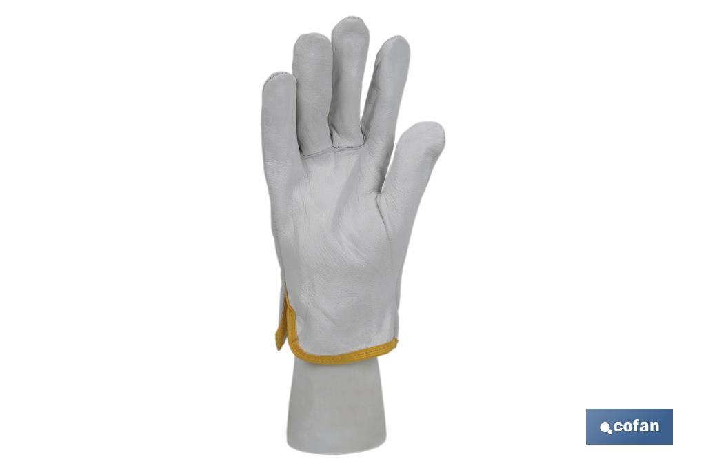 Cow grain leather gloves | Excellent tactile feel | Perfect fitting | Protect and safe your hands - Cofan